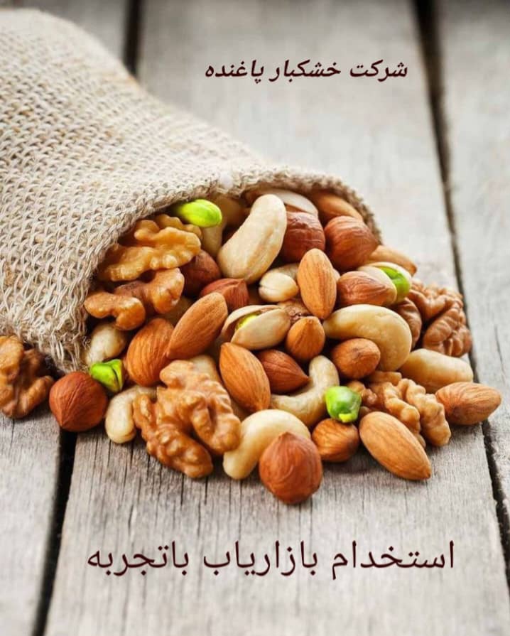 استخدام بازاریاب و ویزیتور در شرکت خشکبار پاغنده در رشت