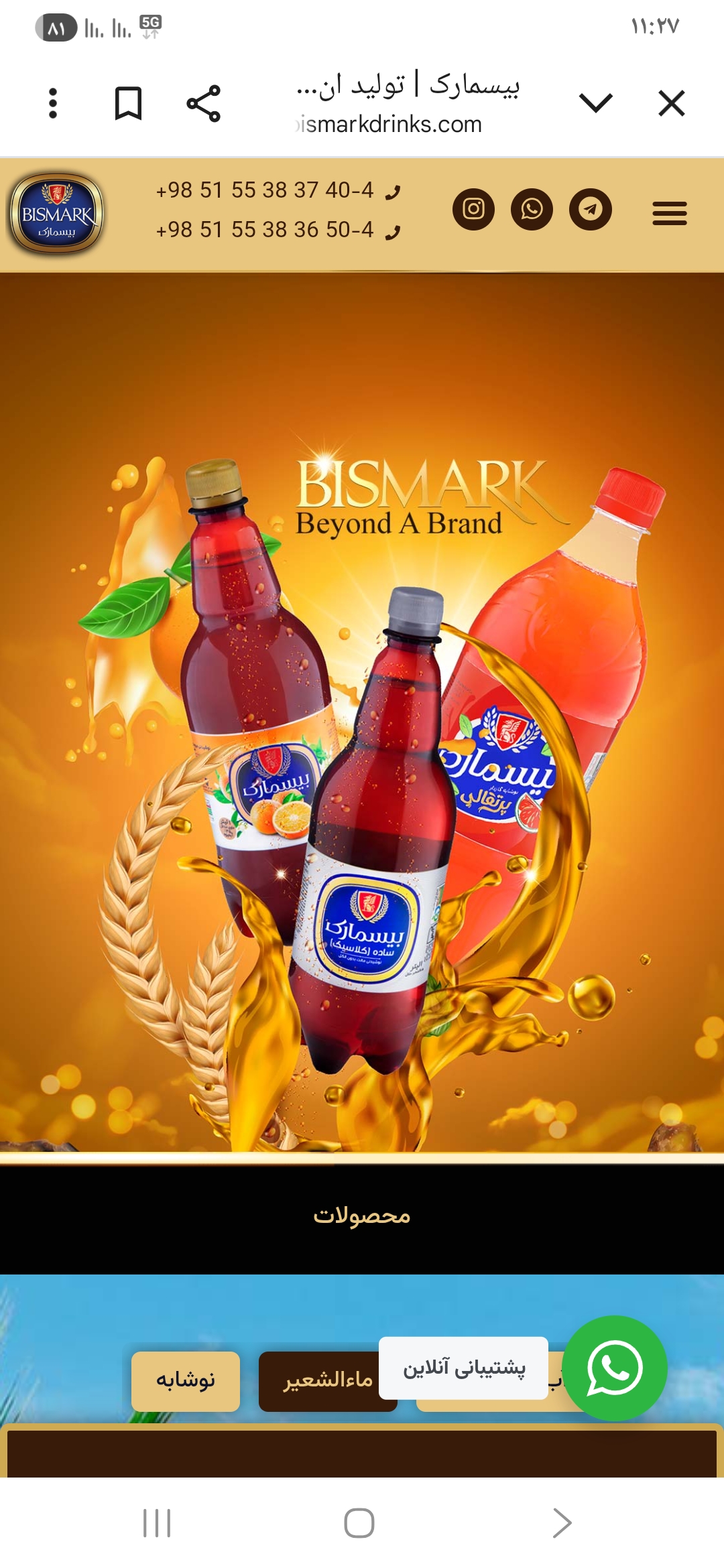 استخدام بازاریاب و ویزیتور در شرکت.بیسمارک. قند عسل کاشمر در مشهد